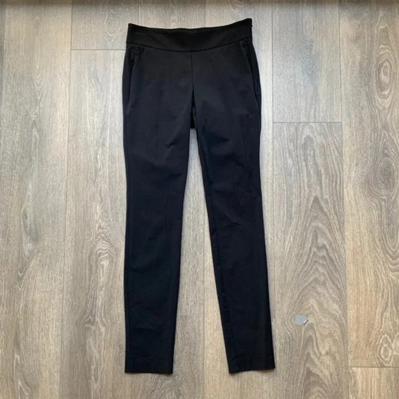 Aritzia Wilfred Free Pants Skinny Straight Leg Trouser Mid rise Black Size 2 - Picture 3 of 12